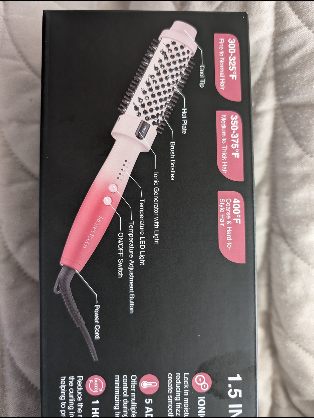 New In Box Pink 1.5" Electric Heated Styling Brush